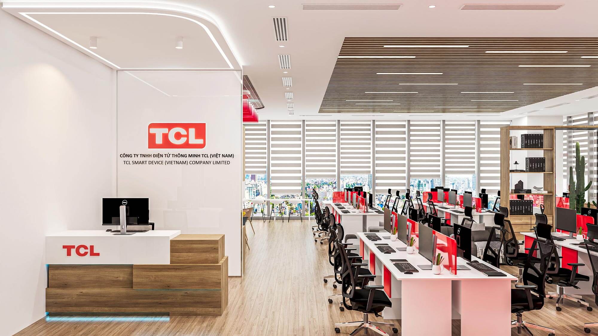 1 du an thiet ke noi that van phong tcl - Trung Tâm Bảo Hành Tivi TCL