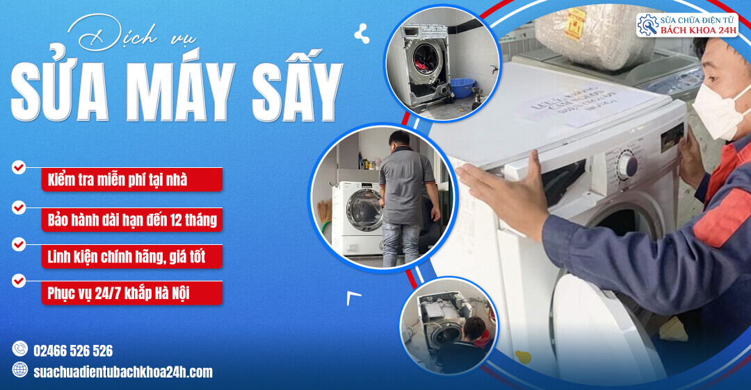 banner dich vu sua may say - Dịch vụ sửa máy sấy uy tín, giá rẻ tại Hà Nội